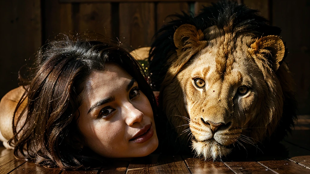 strawberry, lion