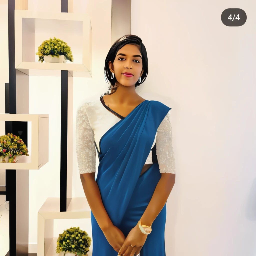 Change dress colour to black,make big