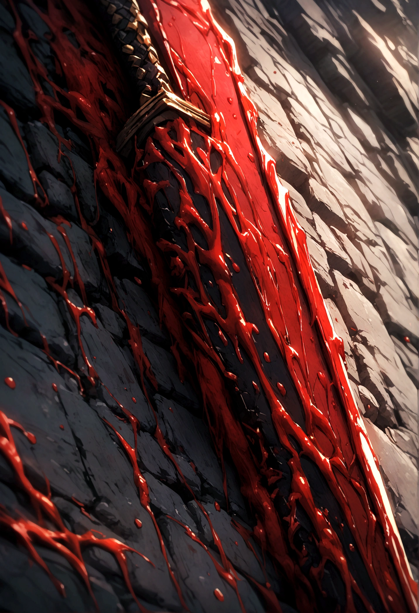Blood-bathed sword