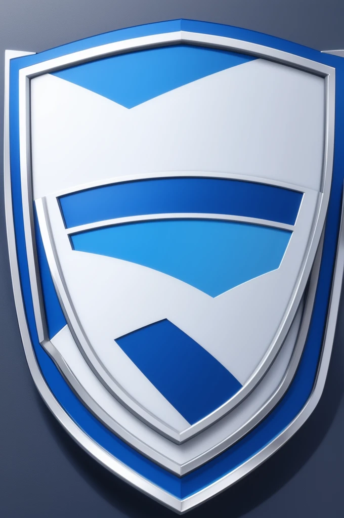 A simple-to-draw team shield, but inspired by the BLUE lock anime logo 
