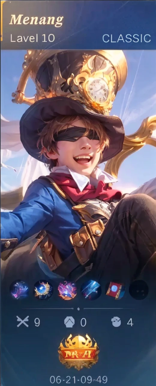 make him look like a 17 year old boy who is laughing by wearing a hat and blindfold as in the photo with very high resolution, namely 4k and ultra hd