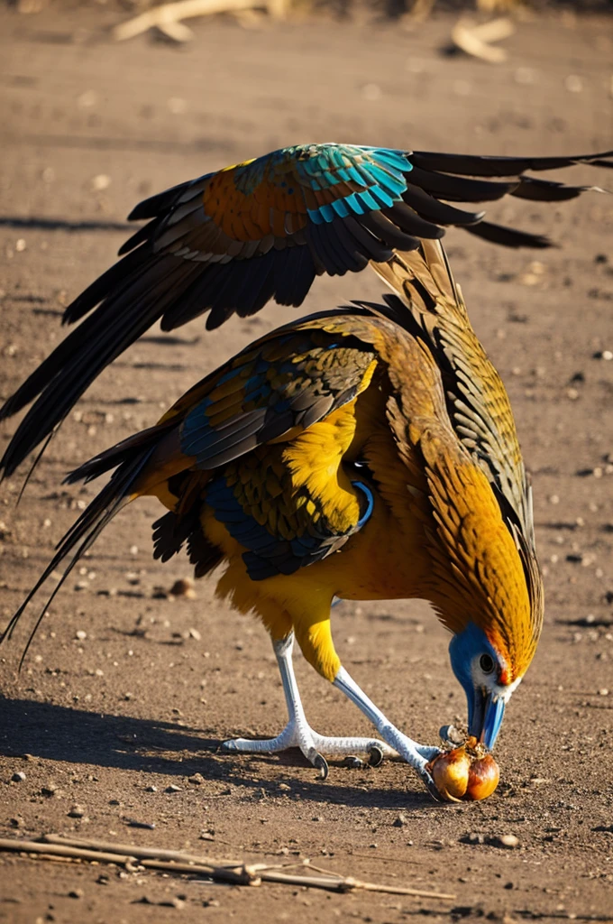 Phoenix bird eating boneless 