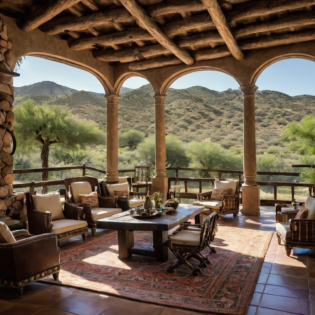 Generate a luxury ranch called Don Juancho&#39;s ranch, within hectares of land 