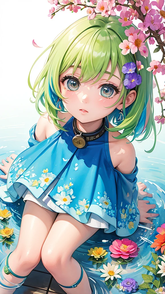 Masayo style、(((Landmine fashion))), 8K Quality、Intense watercolor, Detailed watercolor art, Watercolor splash, Surreal, avant-garde pop art, Beautiful and expressive paintings, Beautiful artwork illustration, Very colorful tones, wonderful, Cool beauty, highest quality、Official Art, Vector art, Stylish design, (((The most beautiful girl))), (((highest quality))), HDR, ((detailed)), (((Doodle Art)), ((masterpiece)), ((Super detailed)), (((Colorful flowers))),(((Stylish))),