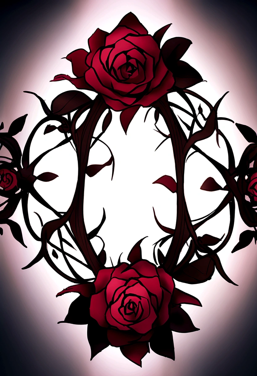 Pure rose flowers on a blurred background