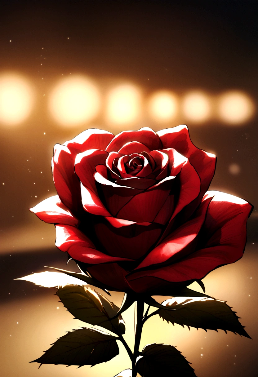 Pure rose flowers on a blurred background