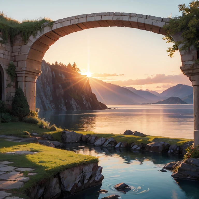 Sunrise Time, landscape, beautiful, no human