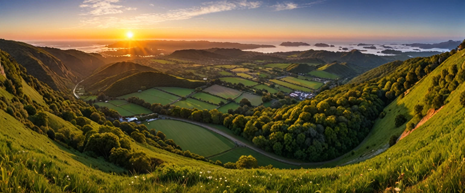 score_9, score_8_up, score_7_up, source_photo, photography, realistic, detailed, rating safe, (((ultra wide shot))), Sunrise,