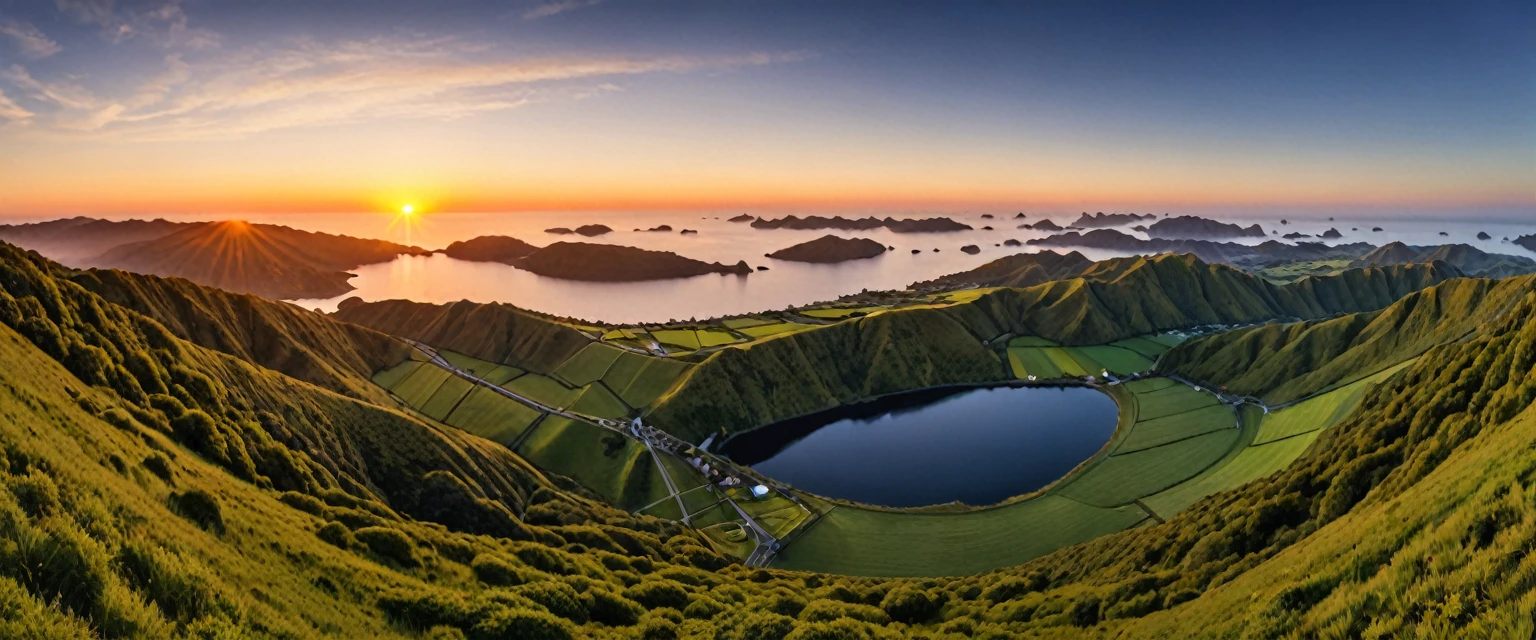 score_9, score_8_up, score_7_up, source_photo, photography, realistic, detailed, rating safe, (((ultra wide shot))), Sunrise,