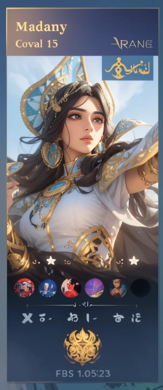 a portrait of a Middle Eastern woman, proud and empowered in her cultural identity, outdoors,  
best quality, masterpiece, intricate detail, high environment detail,