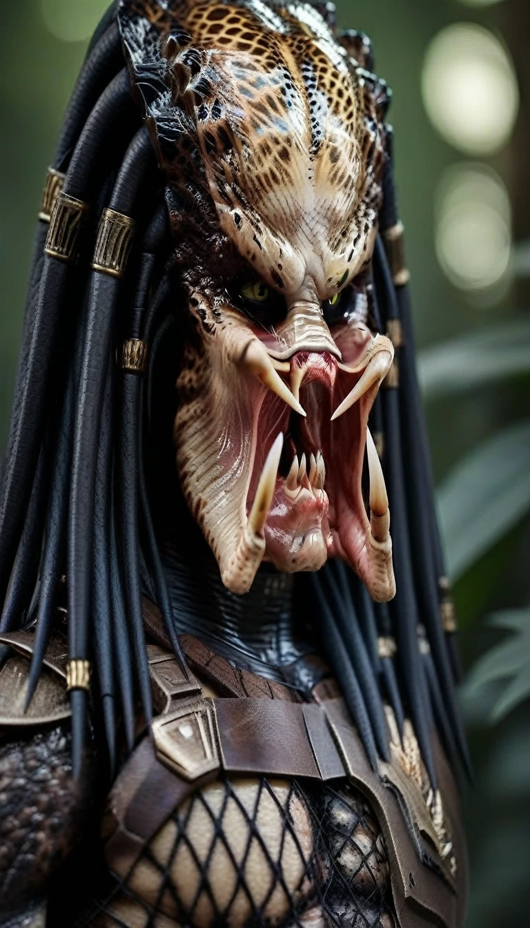 Predator1024, hidden in the jungle,  detailed eyes, highly detailed, photography, ultra sharp, film, bokeh, professional, 4k  