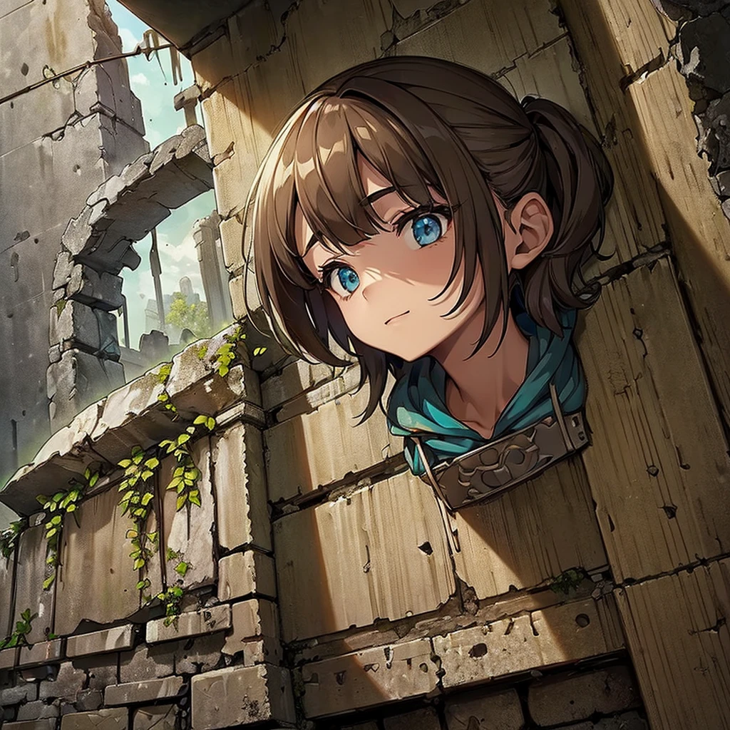 ((((No humans))))、Highest quality, Best Quality,((((Ancient ruins、rock、get lost、In the dungeon、wall))))