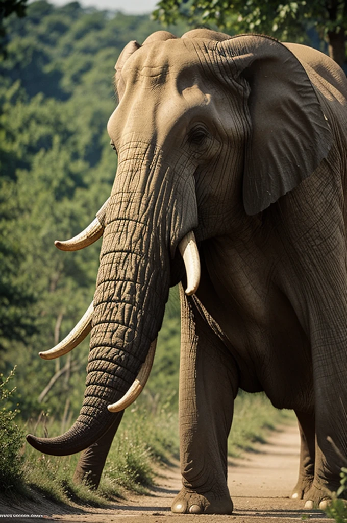 Tête d’éléphants avec de grosses testicules