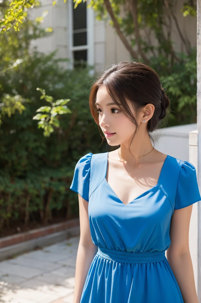 Blue dress
