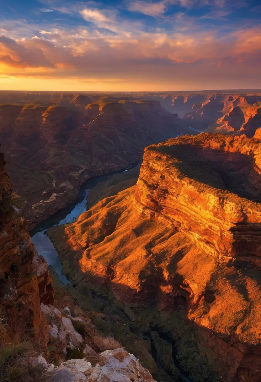 canyon，sunrise