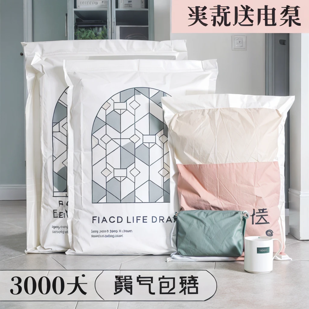 The bag was placed on the floor of the living room,Dark green hue,High saturation and low brightness