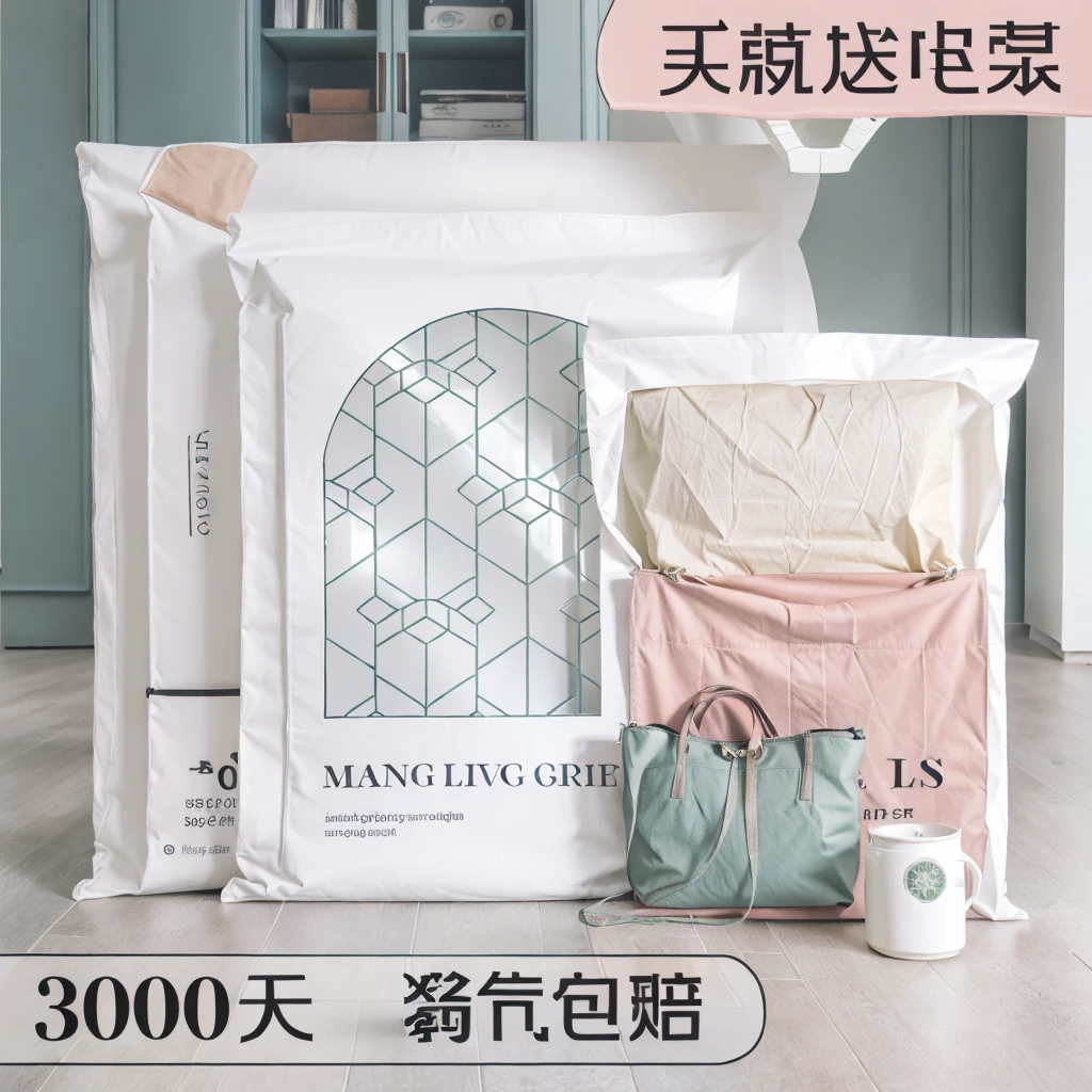 The bag was placed on the floor of the living room,Dark green hue,High saturation and low brightness