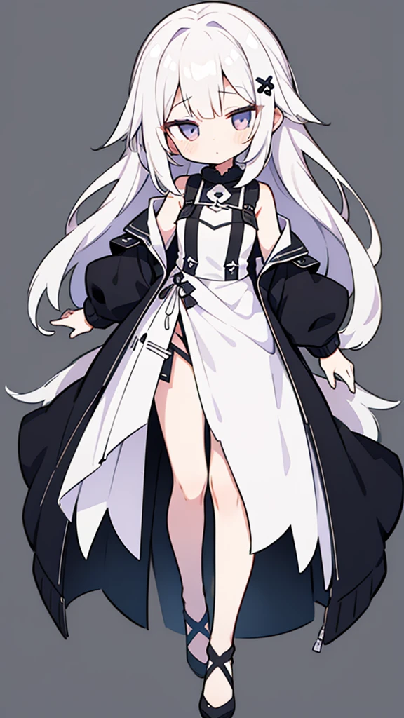 One Girl、whole body、Full Body、Simple Background、Single color background、Ultra HD