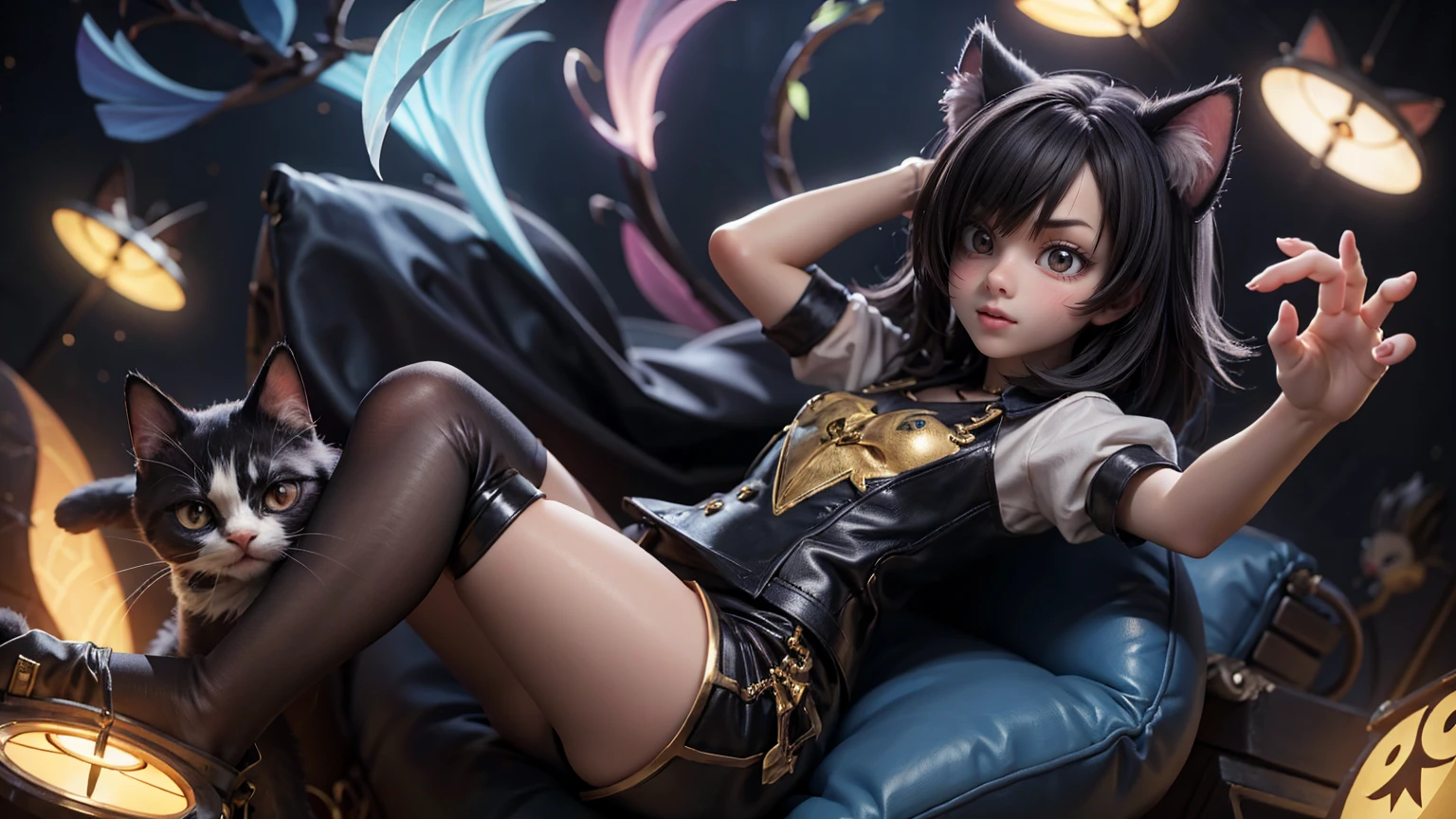pixer / desney type of cat character