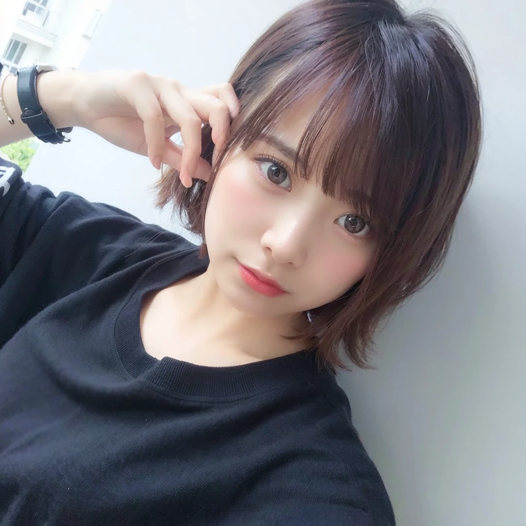 Random Posture, 1 Girl, Seduction, Beautiful Breasts, Lips, Realistic, photo_ (Medium), Solo, (Masterpiece), (Photorealistic: 1.3), Ultra Detailed, (High Detail Skin: 1.2), (Best Quality: 1.0), (Ultra High Definition: 1.0), (ULZZANG-6500:0.3), Beautiful Clear Eyes, Delicate Necklace, Sunshine, (Beautiful Detailed Makeup), ( Sexual arousal blush heavy breathing: 1.0), (soft glove room: 0.5), mix4