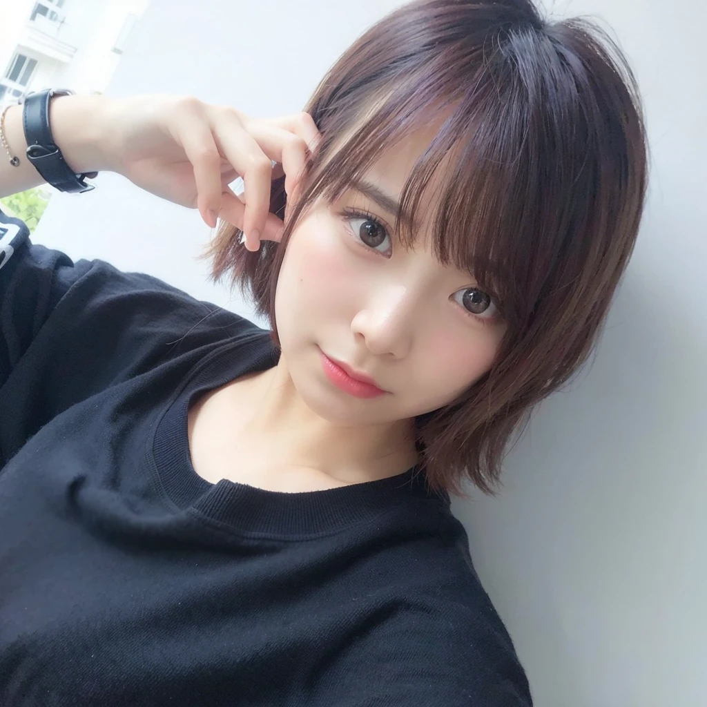 Random Posture, 1 Girl, Seduction, Beautiful Breasts, Lips, Realistic, photo_ (Medium), Solo, (Masterpiece), (Photorealistic: 1.3), Ultra Detailed, (High Detail Skin: 1.2), (Best Quality: 1.0), (Ultra High Definition: 1.0), (ULZZANG-6500:0.3), Beautiful Clear Eyes, Delicate Necklace, Sunshine, (Beautiful Detailed Makeup), ( Sexual arousal blush heavy breathing: 1.0), (soft glove room: 0.5), mix4