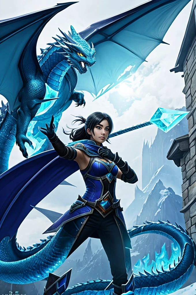 Mirrorjade the iceblade dragon