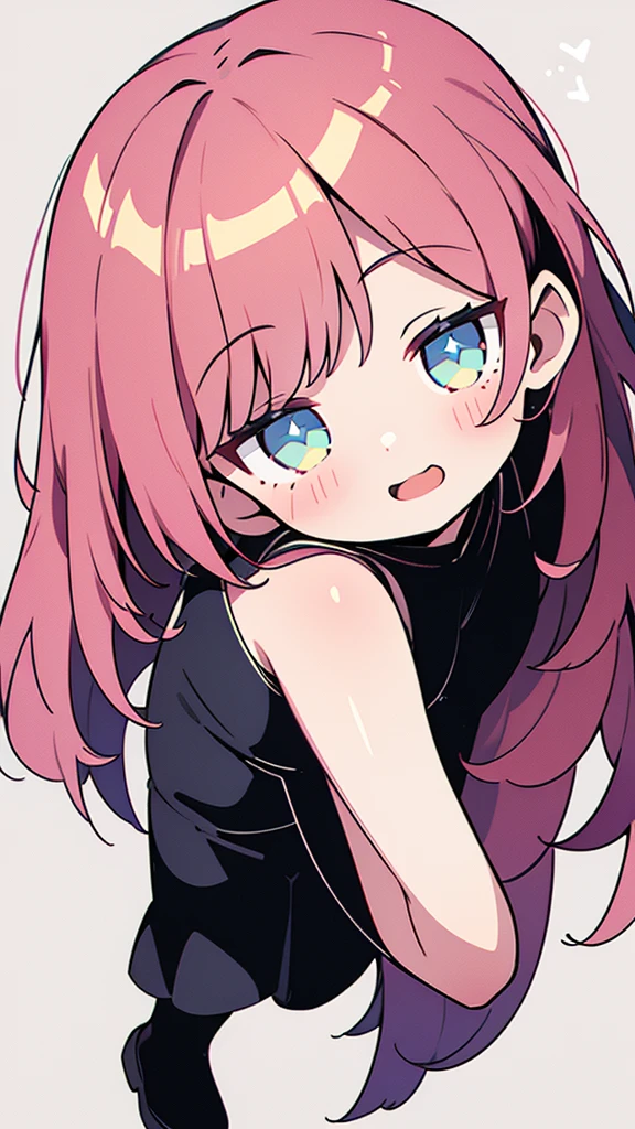 Highest quality, Realistic, 8K, High resolution, 1 Girl, , (Skin dents), (Portraiture), ((Simple Background:1.62)), Full Color, Look directly at the viewer:1.8, (1 Girl eyes looking at viewer:1.55), (Bokeh),Watching the audience,Open Mouth Smile,Sparkling Eyes,Cute pose,Ultra HD,Front shot,whole body,Full Body,Ultra HD,Beautiful Eyes,Beautiful line art