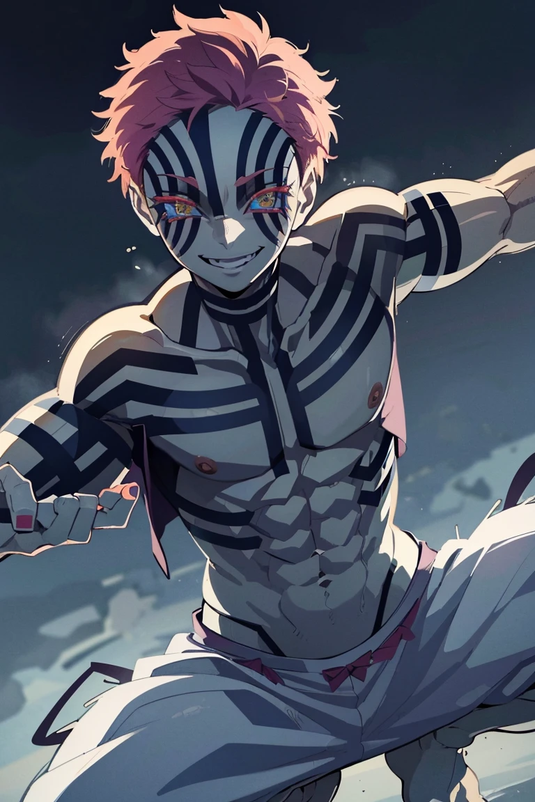 Akasa has no tattoos.., Smiling in NSFW positions ,man,3rd Waxing Demon ,Kimizunoyaba ,Excellent,Look at that scared face...,evil,Formidable,cold smile,(Set up the attack),The picture is detailed..,The fingers are detailed..,fist