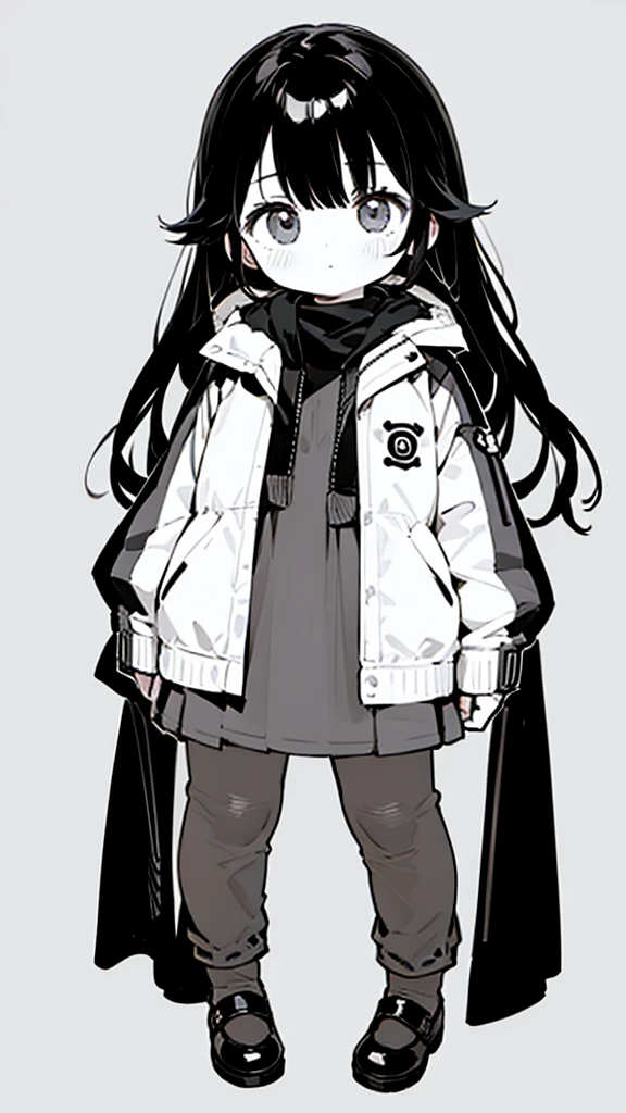 One Girl、whole body、Full Body、Simple Background、Single color background、Ultra HD