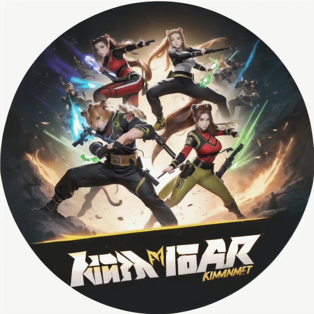 hamster kombat - the animated animated movie, hamster, hamsters, hamsters holding rifles, remaster, kung fu, kim possible, promo art, ready for combat, pokimane, photo of a hamster, master splinter, combat, rodent, kung-fu, combat pose, game asset of fighters, official artwork, mobile game, kombi, official art
