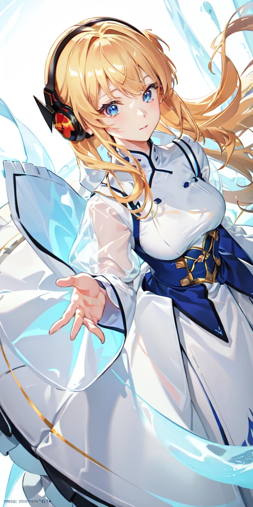 (Overhead view),dynamic angle,ultra-detailed, illustration, close-up, straight on, 1girl, 
 ((souryuu asuka langley, interface headset, armour:1.4, blonde)),Her eyes shone like dreamy stars,(glowing eyes:1.233),(beautiful and detailed eyes:1.1),(expressionless,closed mouth),(standing), 
( room with toolsand spaceship window(night:1.2),dreamy, [[delicate fingers and hands:0.55]::0.85],(detail fingers),