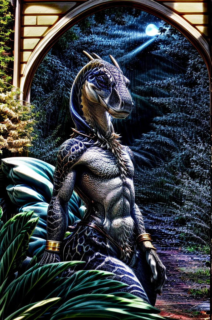 ultra realistic, masterpiece, [wild nature|fashion] Photoграфия, Side view, a bit higher, (cute female Magenta raptor Scales), young, difficult detailed scales, shiny iridescent scales, thick thighs, slender body, flat chest, Visualized eyes, (horns), thorns, big eyes, short tail, (tuft feathers), (Feathered headdress), predator head, (Kobold:0.4), A perfect hips, [Secretary Bird], ((Oathbreaker Paladin Gear, A dark, corrupted version of the traditional paladin armor.)), a gold bracelet, a gold bracelet, Gold necklace, difficult gold, uploaded to e621, (by Hasui Kawase:0.5), Barbara Takenaga, (by DarkGem:0.5), by Affandi, Beatrice Ethel Litibi, от Catcouch, Playful gingerbread, Half-hidden behind a plush pillow, I look out with a mischievous grin, creating an irresistibly cute and playful pose, dominant pose, Jolteon, smart girl, reptile, Scales, sharp teeth, velociraptor, Nadia Arvall, short purple hair, evil grin, seductive, (open mouth:0.5), (spread your legs:0.9), golden hour, Evening, (wild steppe, Sparse vegetation, harsh hills and rocks, epic dramatic clouds, divine rays), lush canopy, A vibrant tapestry of overlapping leaves and foliage., thick and green canopy overhead, Mystical Moon Gate, Exquisite gate, decorated with crescents, sea glass collection, sparkling with different colors under the sun, Transparent aluminum floor, Transparent aluminum floors., providing a futuristic and durable surface, allowing you to look into the lower levels of the structure., detailed, realistic, 8k contract, high quality, high quality Photoграфия, 3-point lighting, Flash with softbox, 4K, Canon EOS P3, HDR, smooth, sharp focus, A high resolution, Photo, award winning, 80 mm, F2.8, hips, cinematic composition, Cinematic lighting, highly detailed, masterpiece, Best quality, realistic, (difficult:0.9), (high detail:1.4), film Photoграфия, sharp focus,
