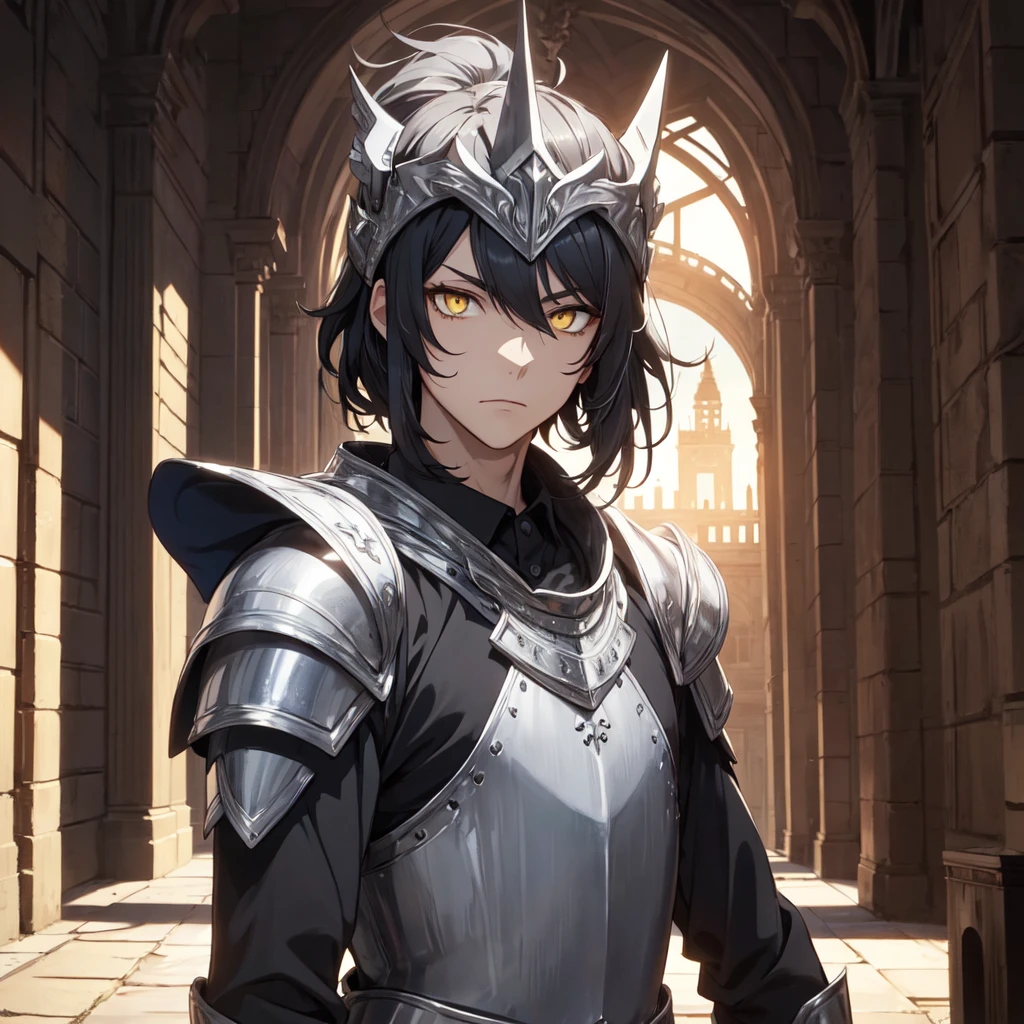 128K Ultra High Definition,
128K Ultra High Quality,
128K Ultra High Resolution,
Best Definition,
Best Quality,
Best Resolution,
Perfectly Detailed,
Perfectly Designed,
Extremely Detailed,
Extremely Designed,
Hyper Detailed,
Hyper Definition,
Hyper Quality,
Hyper Resolution,
Masterpiece,
(((Anime))),
Body Shot,
(((Boy))),
Handsome,
Muscular Body,
(((Black Mid Hair))),
(((Yellow Eyes))),
(((Silver Warlord Armor))),
(((Inside Of Medieval Royal Palace Background Scenery))),