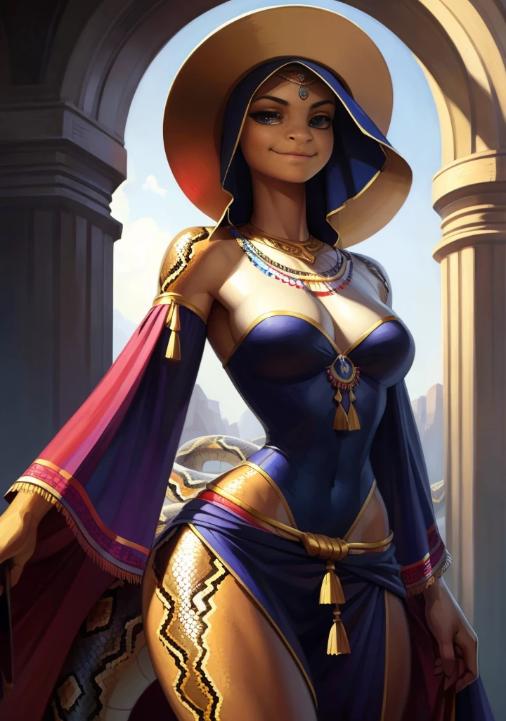 uploaded to e621, от Pixelsketcher, from Bayard Wu, Thomas Benjamin Kennington , from Einhelm, One second, ((face portrait)), BREAK, shake sense, cute look, (detailed lighting of Bonifasco), (detailed Scales), (Detailed skin), (snake), BREAK, ((snake sense)), ((SFV)), ((long thick multi-colored tail)), (Gypsy clothing:1.5), smug smile, half-closed eyes , small waist, wide hips, slim, Perfect body, &quot;don&#39;t worry&quot; style, Sleepy view, (Cinematic lighting), ((detailed information)), (half body shadow), [backlight], [twilight ray], [detailed ambient light], [Gray natural light], [ambient light], (Higher Wildlife Detail), [sharp focus], (questionable content), (shaded), ((masterpiece), sense, medium furry snake, snake face, furry Fantasy art, furry art, high resolution commission, second art, art, Sakimichan is beautiful, masterpiece,  Best quality, detailed image, bright colors, detailed face, perfect lighting, perfect shadows, Perfect eyes, girl focus, snake eyes, flawless face,  Very long neck, focus on the face, ((long thick multi-colored tail)) snake, snake girl, snake nose, Big long muzzle, 1 girl, One, (masterpiece), (Best quality), (illustration), (Cinematic lighting), long hair, balanced coloring, global illumination, ray tracing, good lighting, Scales, second, split, SFV, full length