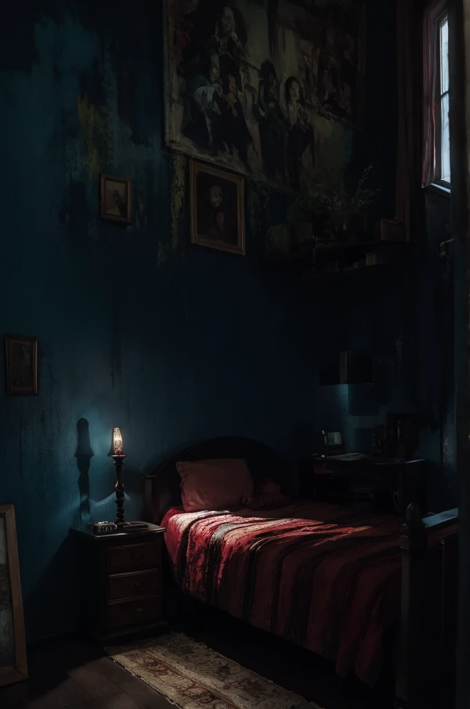 Horror painting on the wall