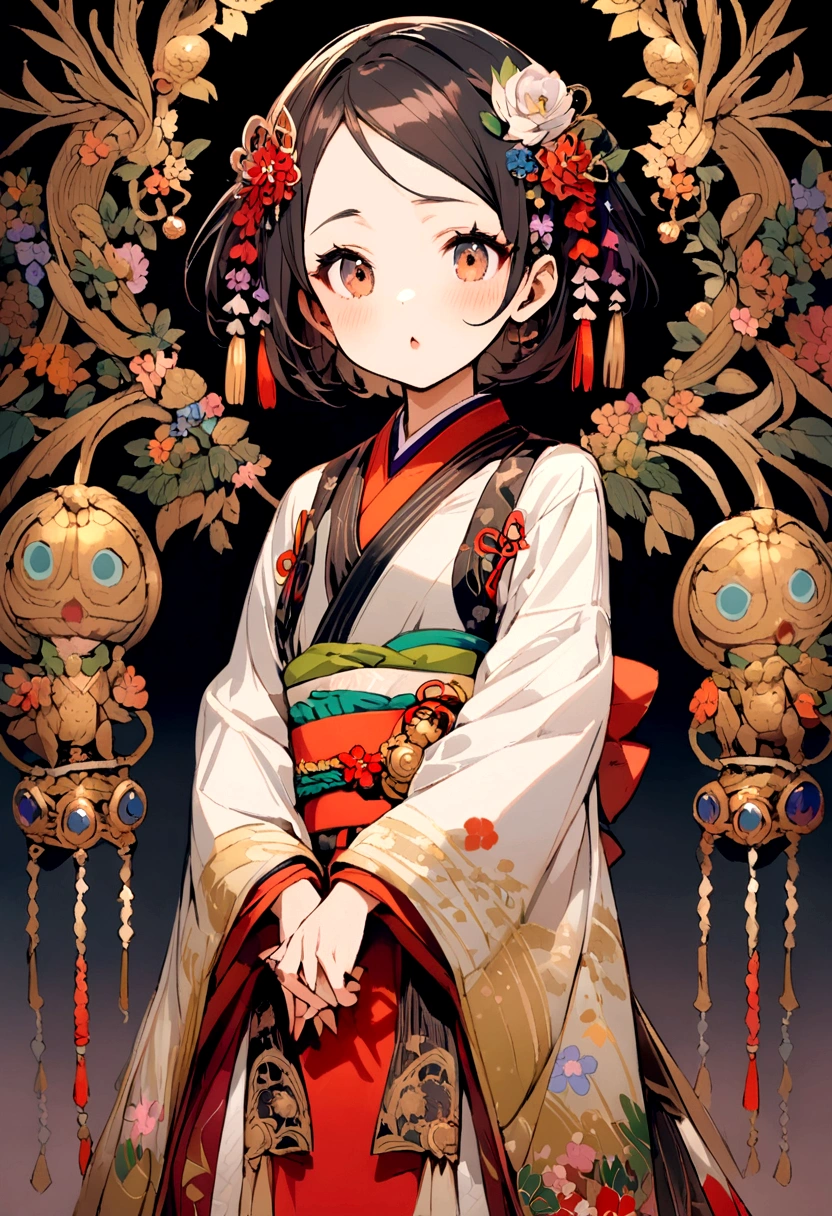 (Miss),(short hair),(Little mouth),(Japanese)