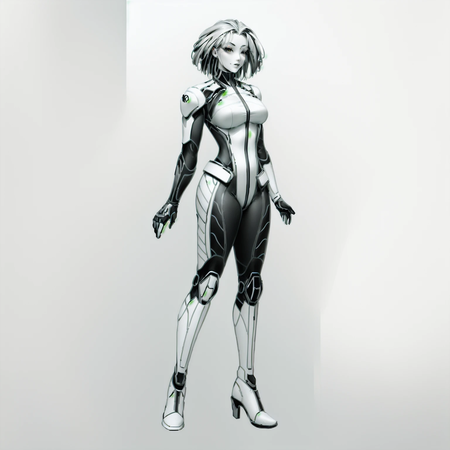Enhance render style, grey color scheme, monochrome