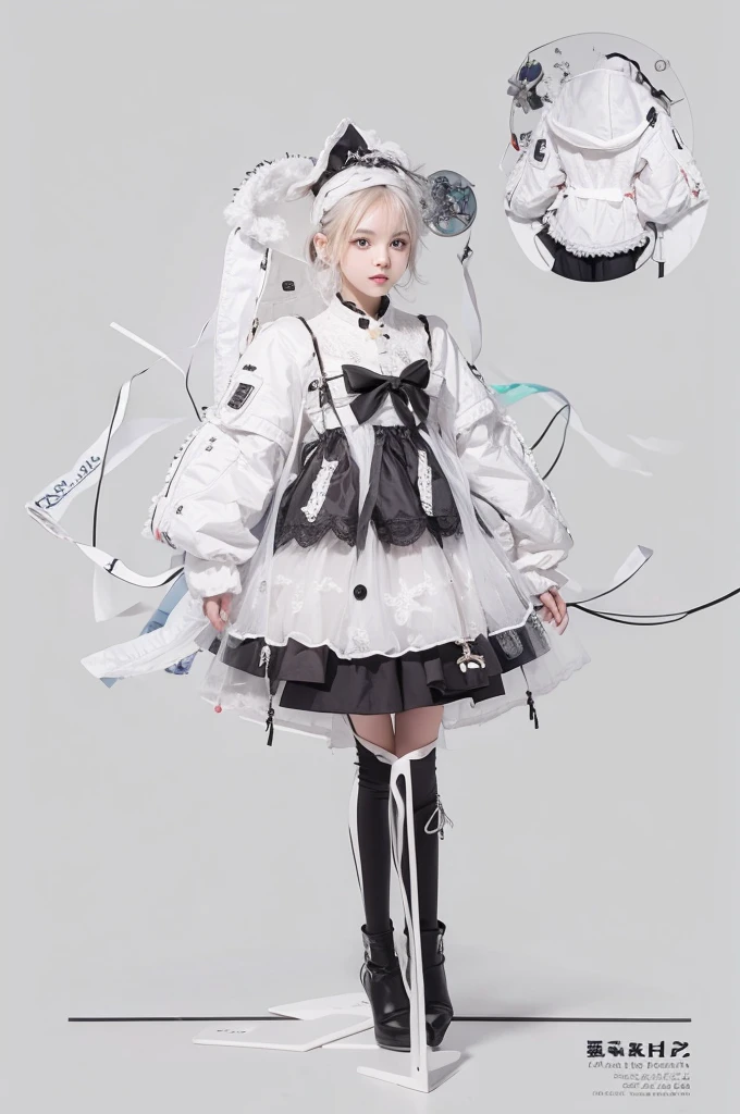 A girl,Standing picture,whole body,Standing