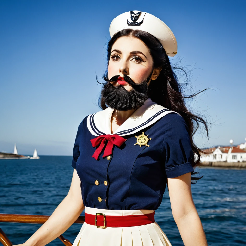 bearded lady sailor 