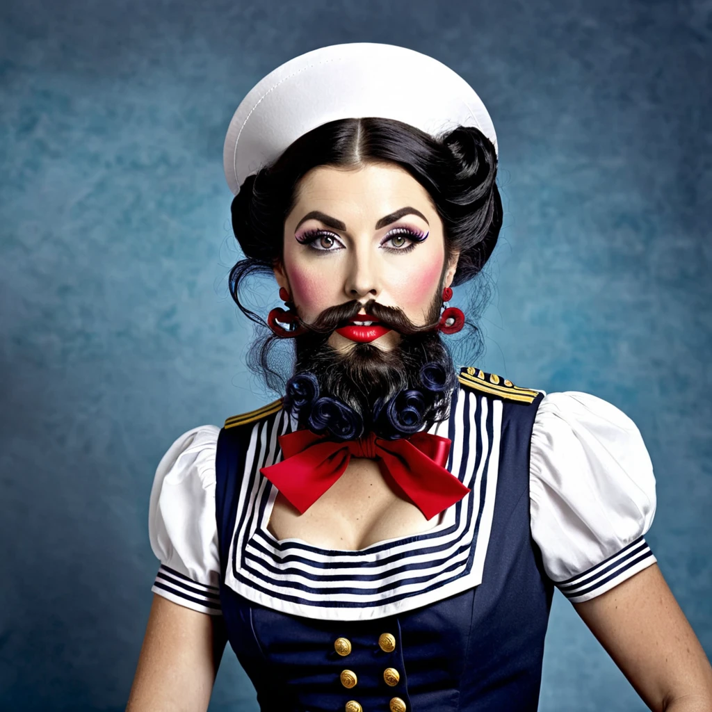 bearded lady sailor 