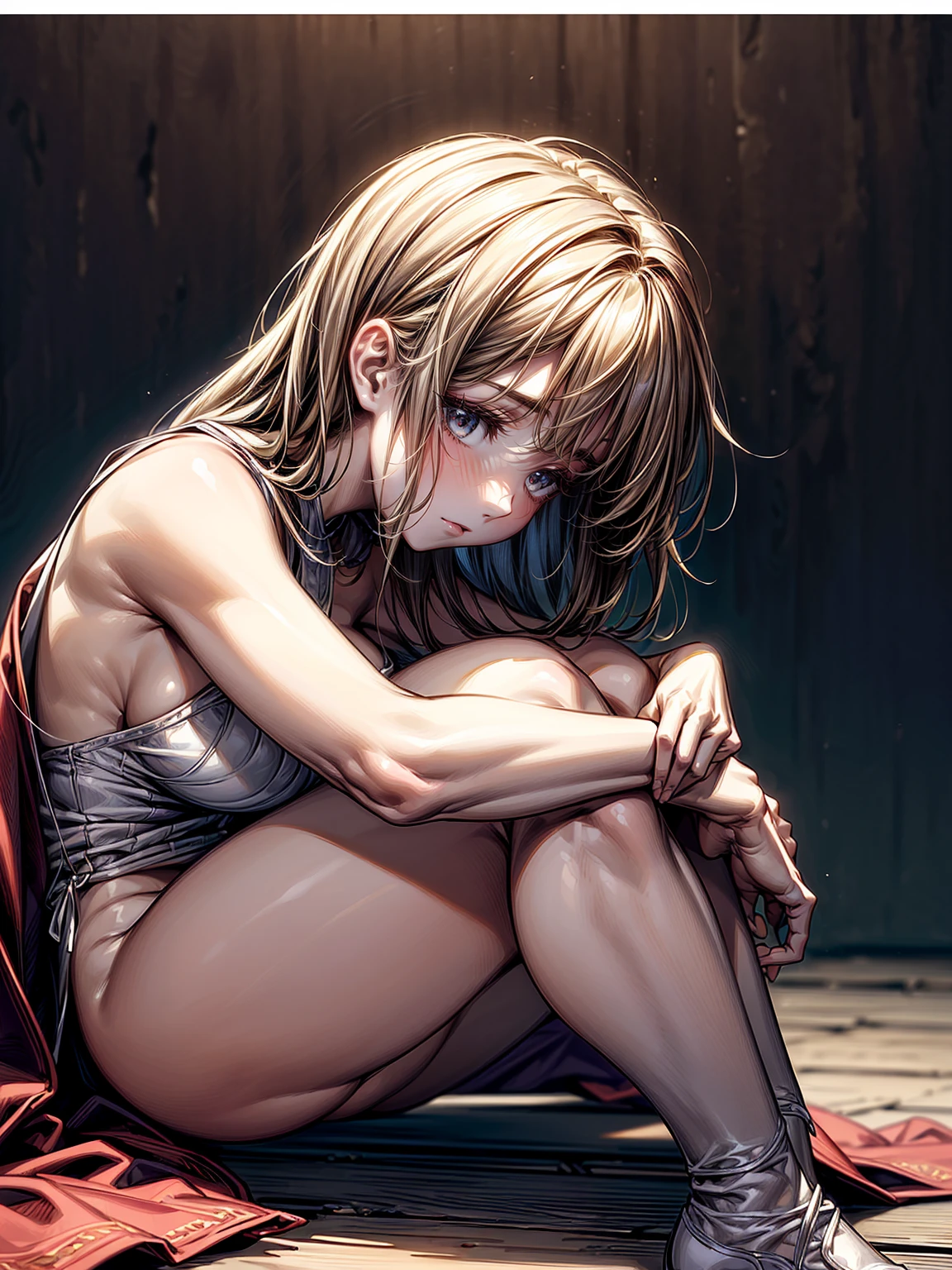 NSFW、(masterpiece, Highest quality, Super detailed:1.3), Perfect composition, 4K, (Very detailed, Super detailed), Soft lighting, Flushed face, High resolution, 8k Texture, Attention to detail, Very detailed肌の質感, Magnificent details, High Sharpness, One girl, (Fine grain:1.3), (25-year-old woman:1.3),squat、(Spread your knees wide from side to side:1.5)、(Finger the crotch)、(Love juice flows from the crotch)、Stringy love juice、Completely naked