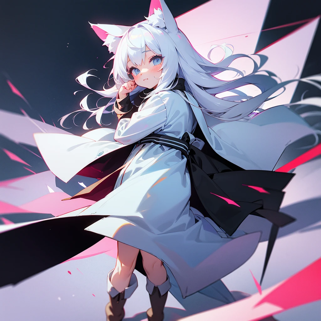 ((high quality)), ((masterpiece)), 8k, anime, black circle, rabbit, big teeth, (3307px x 4252px)
