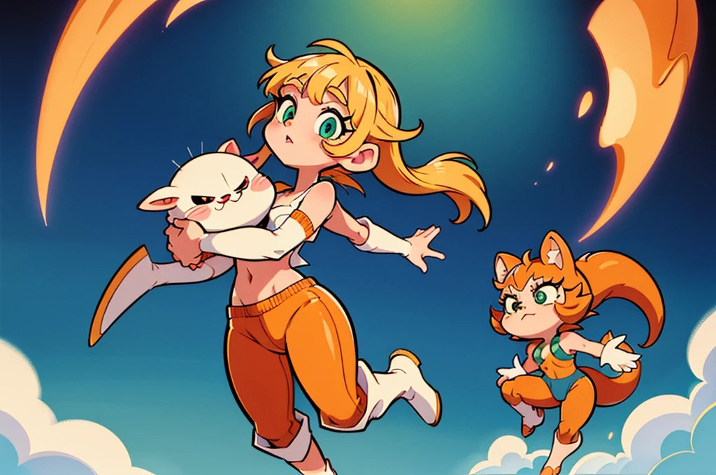 A cute hamster wearing orange leather pants and boxing gloves, jumping in the air to punch someone, dramatic lighting, detailed character design in the style of Artgerm, colorful cartoon illustration, dynamic pose, full body shot, bright backgroun little Prince,Rose,fox,Planet,universe,Colored clay style,absurd res, (masterpiece, best quality:1.1), arceus, (yousan:1.1), chibi, pokemon \(creature\), no humans, feral, tail, walking, cute, cutesy, from side, looking at viewer, green sclera, red eyes, (detailed eyes:1.2), looking at viewer, detailed background, grass, park, swings, blue sky, clear sky, (4k, hdr:1.3)