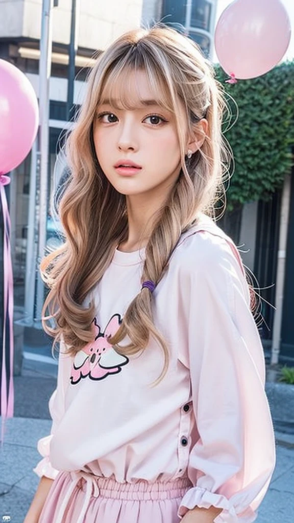 ## Olchan

**Face:**

* Big eyes, double eyelids
* Small nose, high nose bridge
* Plump lips
* V-line jaw
* White and clear skin

**Hair:**

* Straight, wavy, or curly
* Light brown, blonde, pink, purple
* With or without bangs

**Clothing:**

* Olchan fashion (girly, casual, street)
* Trendy items
* Bright colors, pastels

**Background:**

* Simple background
* Cute motifs like flowers, balloons, animals

**Other:**

* Anime style, manga style
* Realistic texture
* High resolution

**Reference images:**

* [URL of Olchan image]
* [URL of Olchan image]
* [URL of Olchan image]

**Prompt:**
