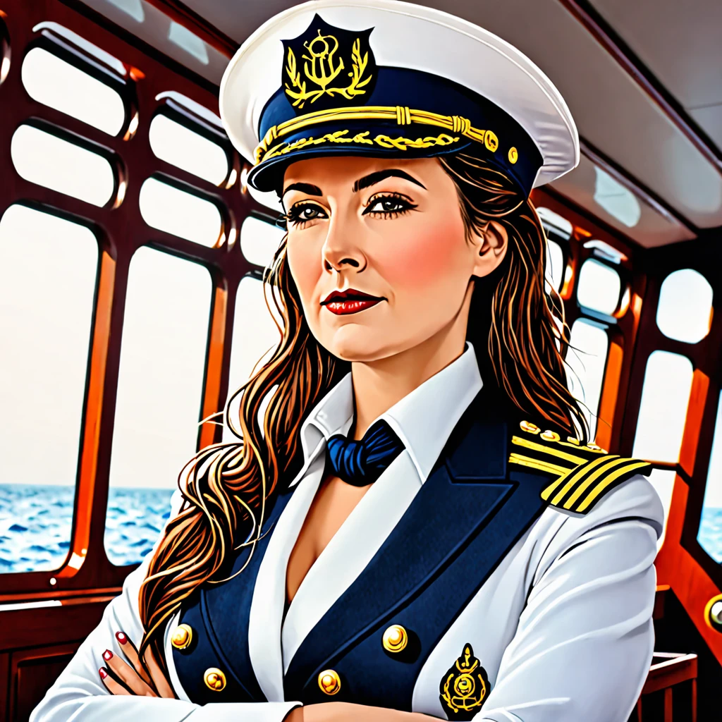 bearded woman ship captain