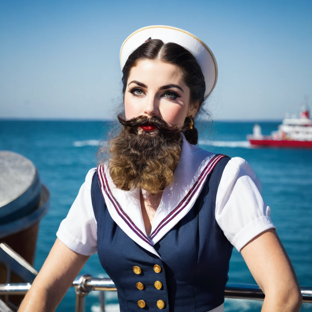bearded lady sailor
