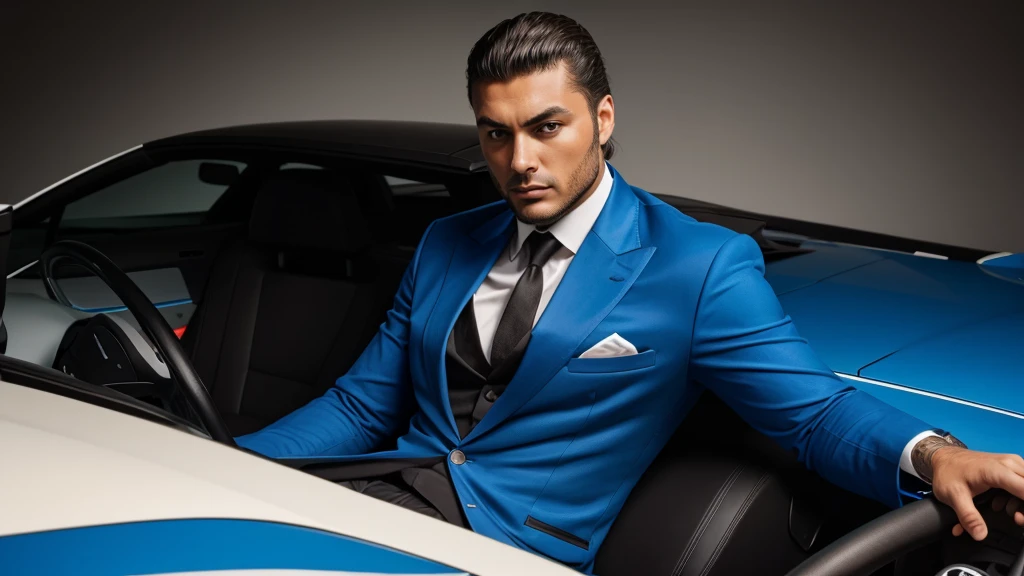 ferruccio lamborghini photo blue blazer
