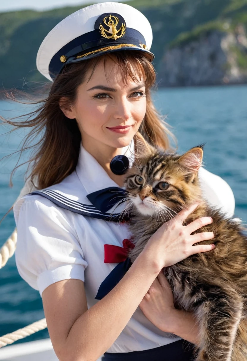woman sailor with hirsute hairy pussy