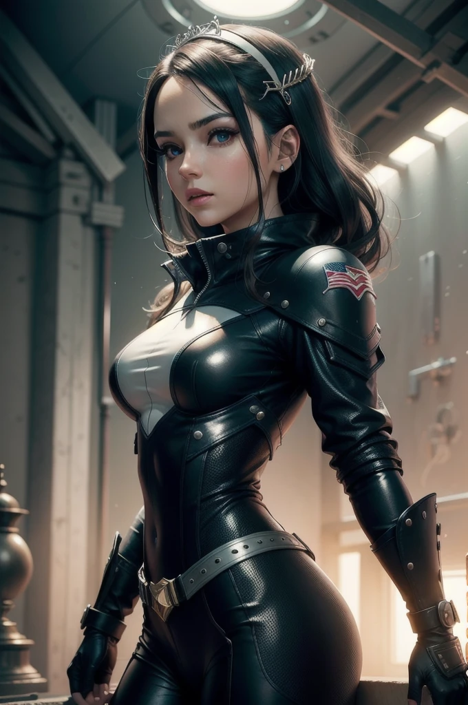 score_9, score_8_up, score_7_up, score_6_up, score_5_up, score_4_up, rating_safe, Zipp Storm as a human female, (high quality, detailed, beautiful), shiny, detailed beautiful eyes, diadema, sunlight, realistic, outstanding, countershading, detailed soft lighting, cinematic vintage photography