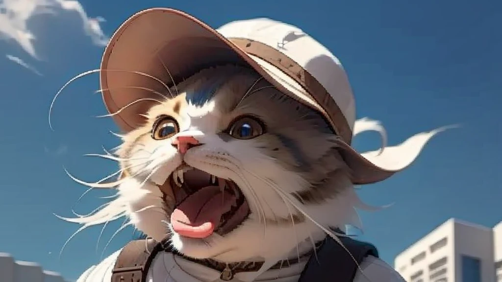 Giant Monsters, Looking up at nature, Clear sky, Menacing monsters, Fictional monsters,Terrifying monsters, A well-formed monster, destruction, hell, Super-giant creature, Stylish monster, Monster with mouth wide open, Space in the mouth, Aerial perspective, Space behind the mouth